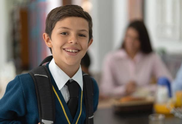 Student preparing for 11 plus grammar school exams